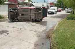 Choque entre dos camionetas en 22 y 168