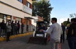 Se llevó a cabo la instancia práctica del curso de operador vial de máquinas pesadas