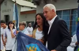 Cagliardi inauguró formlamente el ciclo lectivo en la Escuela Nº 10 de Los Talas