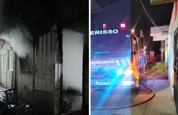 Se incendió una vivienda del Barrio José Luis Cabezas