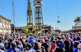 Multitudinario encuentro de familiares y trabajadores del Astillero