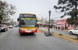 Otra moto accidentada, pero sin heridos