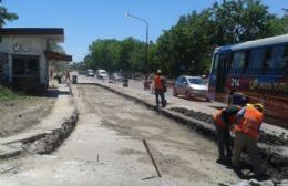 Reparan el hormigón en Avenida Génova y 158