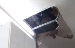 Caída de techo en el área de limpieza del Hospital Larraín: No hubo heridos