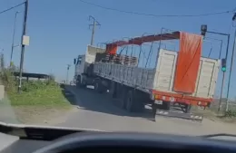 Camión de gran porte circuló por calles no permitidas