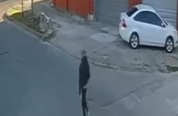 A plena luz del día: Quedó registrado mientras robaba caños de gas frente a Bomberos
