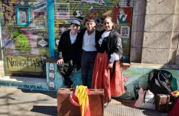 La calle Nueva York fue el escenario del spot oficial de la Fiesta del Inmigrante
