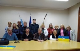 La nueva comisión directiva de la Asociación Ucrania de Cultura Prosvita