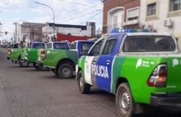 Manifestación policial en plena Montevideo