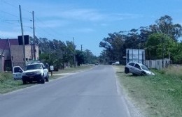Accidente en Ruta 15: despistó al intentar esquivar un pozo