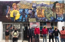 Cagliardi inauguró mural alusivo al Día de la Lealtad en merendero de la Nueva York
