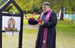 El Hogar de Ancianos ya tiene su imagen bendecida de la Virgen de Luján