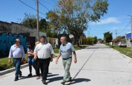 Nedela recorrió las obras de pavimentación sobre calle 165