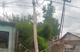 "Se cayó un poste": la eterna espera en Barrio Obrero para que intervenga EDELAP
