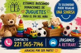 Comedor Villa Zula busca juguetes para el Día del Niño