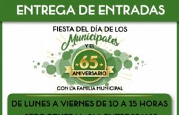 Continúa la entrega de entradas por la Fiesta de los Municipales