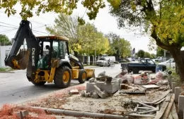 Continúan los trabajos sobre Avenida 30