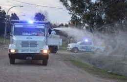 Intensifican las tareas de desinfección en la vía pública