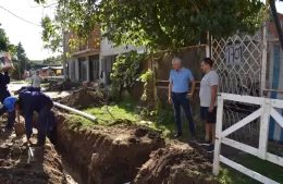 Avanzan las obras cloacales en Villa Argüello