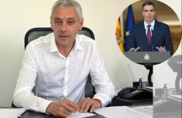 El presidente de España agradeció la confianza y respaldó que le dio el intendente de la ciudad