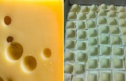 Camión frigorífico con lácteos y pastas a precios populares en Villa Roca