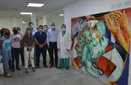 Se inauguró mural homenaje a los trabajadores de la salud