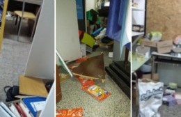 Robo y vandalismo en la Escuela Secundaria Nº 8