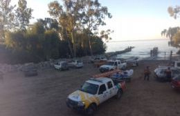 Rescate de un hombre en las aguas de La Bagliardi