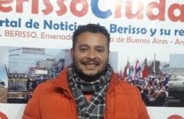 Edil oficialista presente en la marcha municipal: "Acá voy a estar cada vez que el compañero necesite"