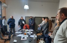 Municipales en su visita al Concejo: Agustín Celi encabezó la reunión en el bloque opositor