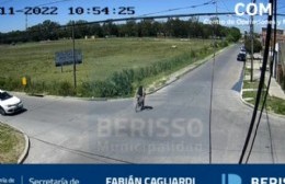 Seguridad Vial dio a conocer el video del choque a un ciclista