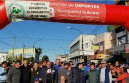 Jorge Espíndola y Karina Garnica fueron los mejores tiempos en la carrera de Malvinas