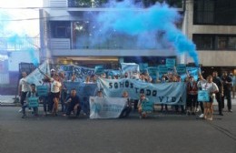 Manifestación celeste contra Amnistía “por utilizar su influencia para legitimar el asesinato de niños en el vientre”