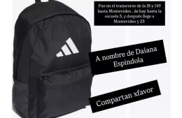 Llamado a la solidaridad: vecina perdió su mochila con pertenencias