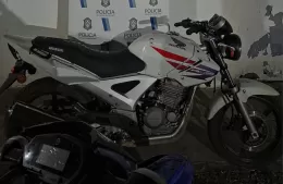Interceptaron moto con pedido de secuestro y el conductor fue demorado