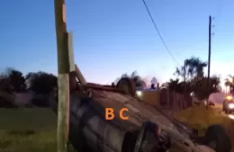 El domingo arrancó accidentado y un joven se salvó de milagro