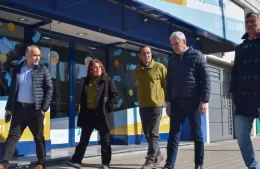 Recorrida de autoridades por las obras del centro comercial