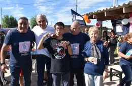 Cagliardi acompañó jornada recreativa organizada por Construyendo Futuro