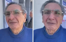 Ejemplo de civismo: César emitió su voto con casi 90 años