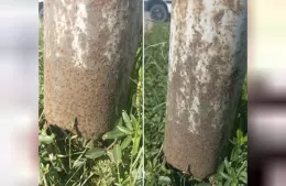 Vecinos alertan por un poste de alumbrado en mal estado