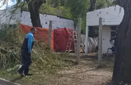 Quiso podar un árbol y sufrió una descarga eléctrica