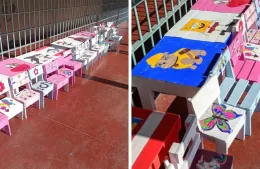 Privados de libertad entregaron mobiliario para un centro de aprendizaje de Berisso
