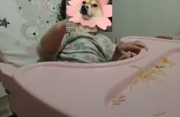 Una familia pide ayuda para recuperar la sillita de comer de su bebé