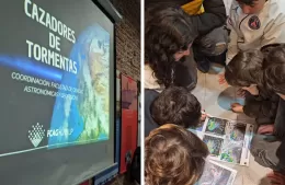 Berisso con los ojos en el cielo: así fue el taller “Cazadores de Tormentas”