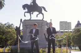 La Plata: Alak y Kicillof inauguraron la Plaza San Martín