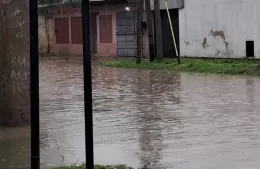 La habitual “pileta” en la zona de 11 y 149