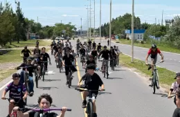 Se realizó un encuentro de jóvenes ciclistas en Berisso