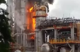 Incendio en un sector de YPF, sin riesgo para la comunidad