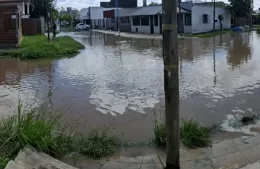 El día después con agua acumulada en distintos punto de la ciudad